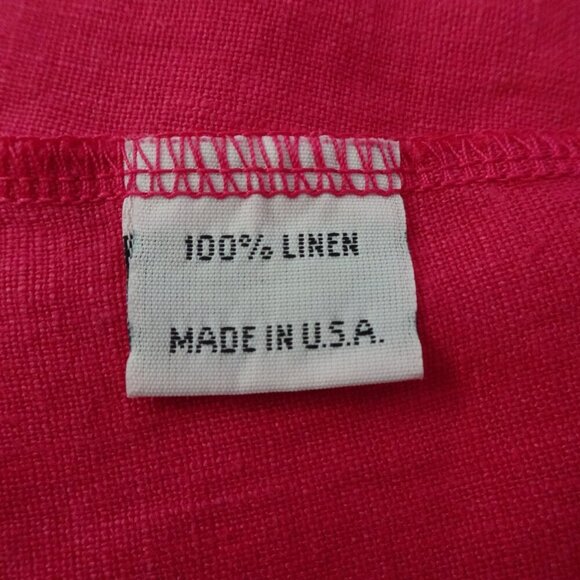 Bryn Walker Linen Dress Women's Size S Pink Bell Sleeve Lightweight - Picture 9 of 10